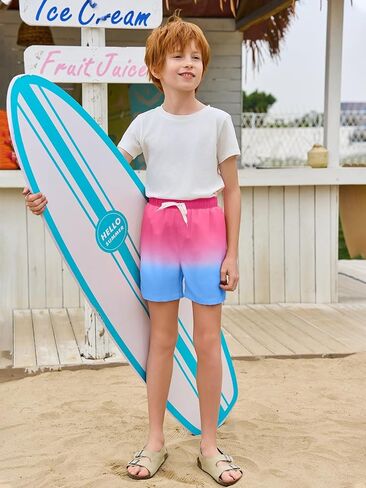 صبيان هالوموننج سباحة مع ملاكم الملاكم الموجز بطانة الأطفال درجات التدرج السريع الجاف الجاف الجاف من 5-14 سنة in Kuwait