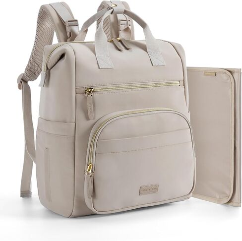 mommore Neoprene Diaper Bag Backpack Small Lightweight | Water Resistant, For Boys Girls Newborn, With Changing Pad, Stroller Straps in Saudi Arabia