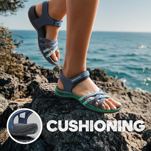 DREAM PAIRS Womens Sandals Light Weight Hiking Sandals for Women Comfortable Athletic Quick-Drying Walking Hiking Water Sandals in Saudi Arabia