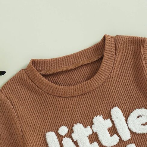 Toddler Baby Boy Summer Clothes Embroidered Waffle Short Sleeve T-Shirts Elastic Shorts Newborn Infant Boy Outfits in Kuwait