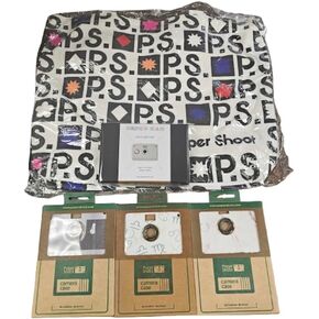 Papershoot Tote Bag Bundle I with 4 Camera Cases: Old Classic Black, Bianco Rose, Disco Cam White, All Signs Case – Stylish, Practical, and Versatile Camera Accessories Set