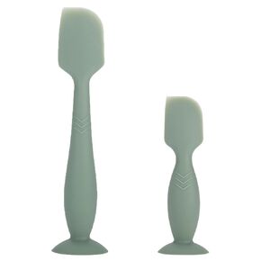 2 Pack Baby Diaper Cream Spatula - Baby Diaper Rash Cream Applicator for Butt Paste Diaper Cream - Diaper Cream Brush for Newborn Baby Essentials (Green)