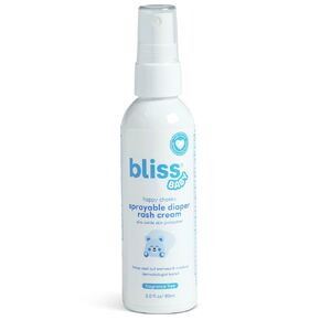 Bliss Baby Diaper Rash Cream Spray, Premium Fragrance-Free, No Touch, Mess-Free - Treats, Soothes & Prevents Diaper Rash - Zinc Oxide - Dermatologist Tested, Organic Aloe Vera, Shea Butter & Olive Oil