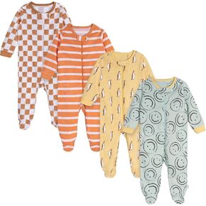 Oneies Baby Baby-Poys Baby-Poys 4-Pack Sleep 'n Play Footies in Kuwait