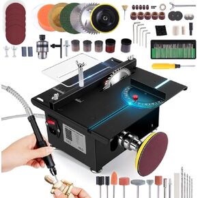 Mini Table Saw,400W Mini Desktop Electric Saw Cutter Speed & Angle Adjustable 30MM Cutting Depth,table sawelectrical, mini table saw for crafts
