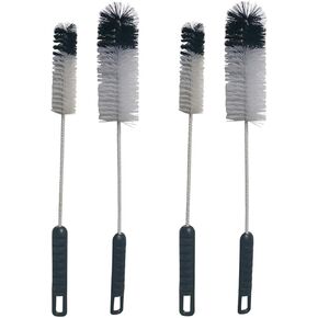 NewFerU Bottle Cleaning Brushes Long Handle Thin, Small Big Wire Cleaner Bendable Flexible for Water Wine Baby Bottles, Pipe, Tube, Hose, Flask (4)