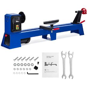 0.54 HP PROWSET BENCHTOP WOOD مخرطة 14 "× 40" مع 4 سرعات قابلة للتعديل 1040 1480 2130 2980 دورة في الدقيقة مجموعة ملحقات كاملة للمشاريع الخشبية in Kuwait