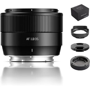 TTArtisan Auto Focus 35mm F1.8 Mark II APS-C Lens, 35mm F/1.8 AF Portrait Lenses for Fuji X-A2 X-A5 X-A7 X-H1 X-T100 X-T20 X-T3 X-T30 X-T30II X-T4 XT-50 X-Pro3 X-E3 X-E4 X-S10 X-M1 X-M5