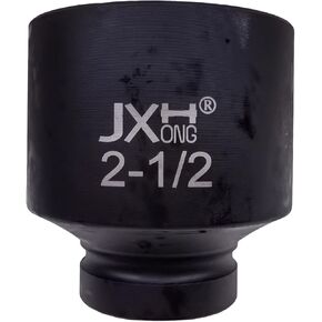 1" Drive 2-1/2" Impact Socket, 6-Point, Heat Treated Cr-V Alloy Steel