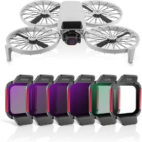 ND/UV/CPL Filter Set for DJI Flip Accessories,ND16/ND32/ND64/ND128/CPL/UV Drone Lens Filters Set, Multi Coated HD Optical Glass 6 Pack
