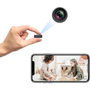 Tiny Camera with Video Recording, Cameras for Home Security with Motion Detection and App Real-Time Viewing