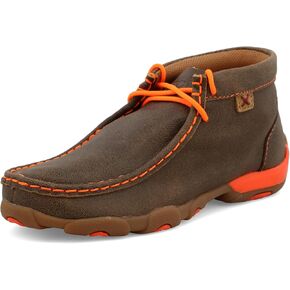 Twisted X Kids Chukka Driving Moc, Bomber & Neon Orange, 11 M