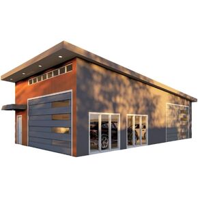 48' x 24' Garage or ADU Building Plans - Construction Set with Floor Plan, Elevations, Electrical & Plumbing