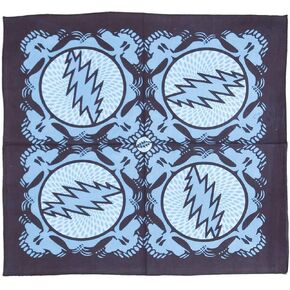 Sunshine Joy Grateful Dead Spin Yr Face SYF Bandana 22x22 Inches Blue