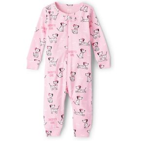 The Children's Place Baby Boys' and Toddler Long Sleeve 100% Cotton Zip-Front One Piece Footed Pajama