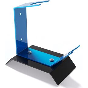 Benchtop Gravity Feed Spray Gun Holder Stand, HVLP Spray Gun Holder, Holds Auto Paint HVLP Guns with Cup Holder, Wall Mount or Table Top, Essential for Automotive Painting and DIY Spray Painting Projects, Blue