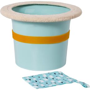 Baby Potty for Newborn Infant Elimination Communication, Top Baby Potty Training Toilet | Includes Soft Cotton Cover, Anti-Slip Band | Hat Diaper-free EC Training