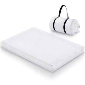 Pack n Play Mattress, 38 x 24inck Crib Mattress with Stretch Tape for Travel, Portable Baby Travel Mattresses, Replacement Pad & Washable Mattress Cover 30D Memory Foam