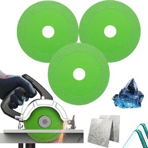 Rock Slab Grinding Disc, Glass Cutting Disc, Discos para Cortar Ceramica, 1mm Ultra-Thin Diamond Cutting Saw Blade for Smooth Cutting, Grinding of Glass, Jade, Crystal, Wine Bottles, Tile (5)