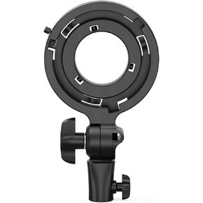 Bowens Mount Adapter with Standard Bowens Mount and Umbrella Socket, Compatible with PL-60B/60RGB/100B/100RGB/200B AC COB Video Lights