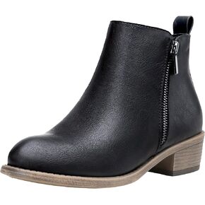 Jeossy Women's Ankle Boots, Classic Low Heeled Short Booties, Casual Comfortable Boots
