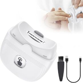 Electric Nail Clipper,Automatic Baby Electric Nail Trimmer,2 Speed Nail Clipper, Rechargeable Nail Kit for Elderly, Baby Nail Trimmer Electric,LED Light Manicure Set,Nail Clippers Gift for Kids,Adult