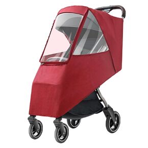 Clear Stroller Rain Cover, Universal Travel Weather Breathable Baby Stroller Rain Cover for Windproof, Waterproof, from Sun Dust Snow