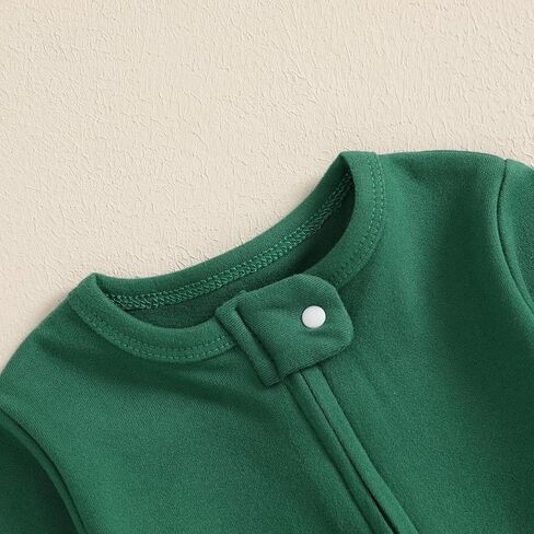 Lamuusaa Newborn Baby Girl Boy Valentines Day Outfit My First Valentines Footie Romper Zipper Bodysuit Jumpsuit Spring Outfit in Kuwait