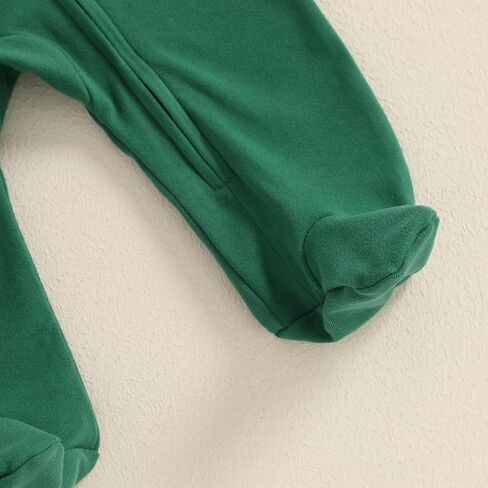 Lamuusaa Newborn Baby Girl Boy Valentines Day Outfit My First Valentines Footie Romper Zipper Bodysuit Jumpsuit Spring Outfit in Kuwait