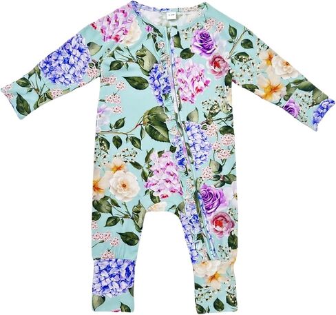 Bow Dream Bamboo Rayon Baby Pajamas Newborn Sleepers Girl Boy Rompers in Saudi Arabia