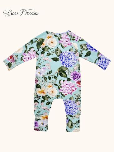 Bow Dream Bamboo Rayon Baby Pajamas Newborn Sleepers Girl Boy Rompers in Saudi Arabia