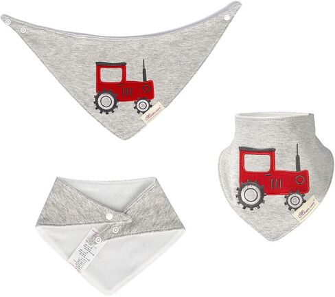 JN&LULU 3-Pack Newborn Baby Bibs Baby Bandana Drool Bibs for Drooling and Teething,Organic Cotton Bibs for Baby Gifts in Saudi Arabia