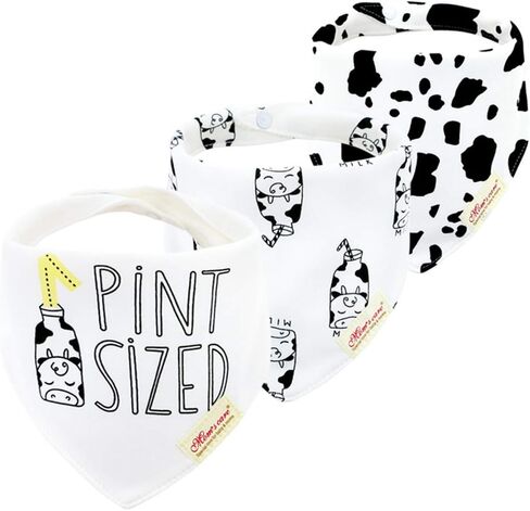 JN&LULU 3-Pack Newborn Baby Bibs Baby Bandana Drool Bibs for Drooling and Teething,Organic Cotton Bibs for Baby Gifts in Saudi Arabia