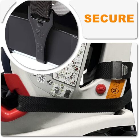 Car Seat Trolly, Car Seat Stroller, Car Seat Carrier for Airport with Wheels and Compact Fold, Car Seat Trolley for Airport, Foldable Car Seat Travel Cart with Belt in Kuwait