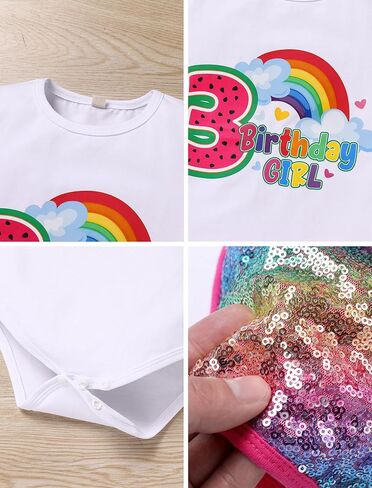 IMEKIS Baby Girl 1st Birthday Outfit Mouse Romper Sequin Shorts Headband Summer Cake Smash Photo Shoot in Saudi Arabia
