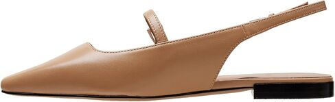 Linea Paolo - Celeste - Womens Leather Or Patent Slingback Flats in Saudi Arabia