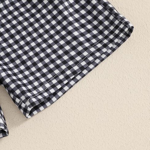 Toddler Boys Summer Clothes Funny Car Printed T-Shirt Plaid Shorts 2Pcs Little Kids Outfits Set in Saudi Arabia