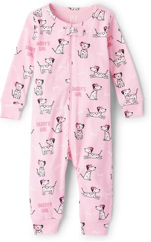 The Children's Place Baby Boys' and Toddler Long Sleeve 100% Cotton Zip-Front One Piece Footed Pajama in Saudi Arabia