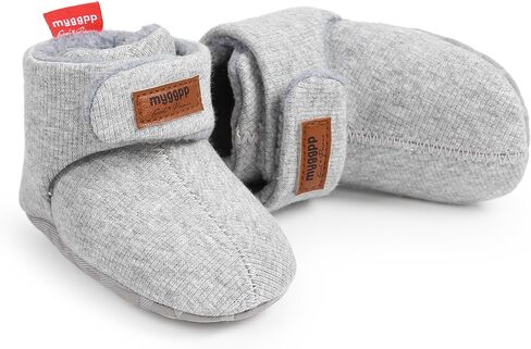 FAMI Unisex Newborn Baby Cotton Booties Non-Slip Sole for Toddler Boys Girls Infant Winter Warm Fleece Cozy Socks Shoes in Saudi Arabia