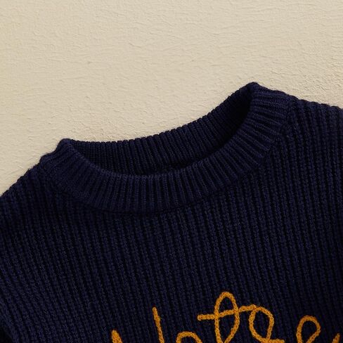 Toddler Baby Boy Girl Football Outfit Notre Dame Sweatshirt Long Sleeve Knitted Pullover Fall Winter Clothes in Kuwait