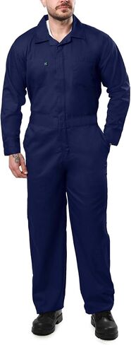 Kolossus Coveralls for Men Long Sleeve Jumpsuit - Blended - Adjustable Cuff - Utility Pockets in Kuwait