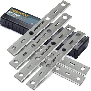 POWERTEC 6 Inch Jointer Blades for WEN JT3062, Craftsman 21788, Porter Cable PC160JT, Grizzly G0612, Delta 37-070 JT160 Jointer, Replacement for Delta 37-072, 37-372 Jointer Knives, Set of 6(14801-P3)