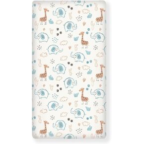 Clouds Baby Crib Sheets for Boys Girls Cute Fitted Crib Sheet for Standard Crib and Toddler Mattress Smile Cloud Baby Mattress Sheets Toddler Bed Sheet 52x28x8 in