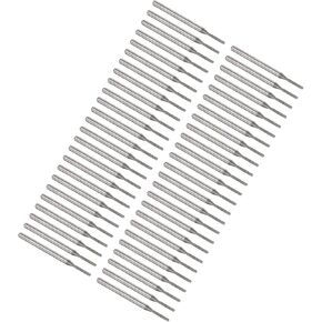 50pcs Diamond Grinding Bit - [1.5mm Dia 120 Grtis] Cylinder Head Carving Drill Bits Rotary Tool for Carving Polishing Use | 3mm Round Shank