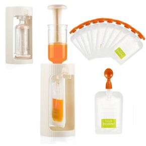 PandaEar Squeeze Station for Baby Puree Food Storage, Baby Food Pouch Filling Maker with 10 Pcs Reusable Pouches, Pouch Filling Station for Infant and Toddlers