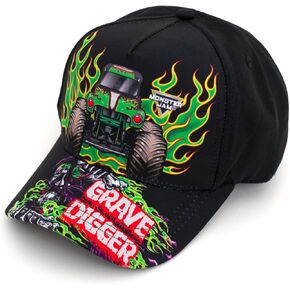 Monster Jam Grave Digger Earth Shaker Maximum Destruction El Toro Loco Megalodon Adjustable Snapback Baseball Cap One Size