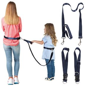 JXM Secure Waist Leash Harness for Big Kids with Adjustable Tether and Handle, Hands Free Safety Walking Harness for Old Autism Special Needs ADHD, Child Elopement Leash