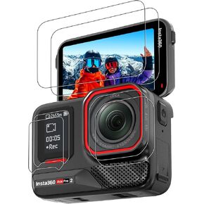 CYNOVA Screen Protector for Insta360 Ace Pro 2, 9H Tempered Glass Screen Protector and Lens Protector, Front LCD Protectors (Not Tempered) for Insta360 Ace Pro 2 Accessories, Bubble Free