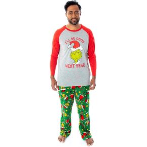 Dr. Seuss GRINCH Who Stole Christmas Matching Family Pajama Sets For Men, Women, Kids, Toddlers