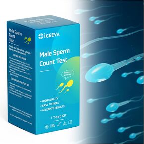 Semen Analysis, Male Sperm Concentration Test Kit for Men- Shows Normal or Low Sperm Count